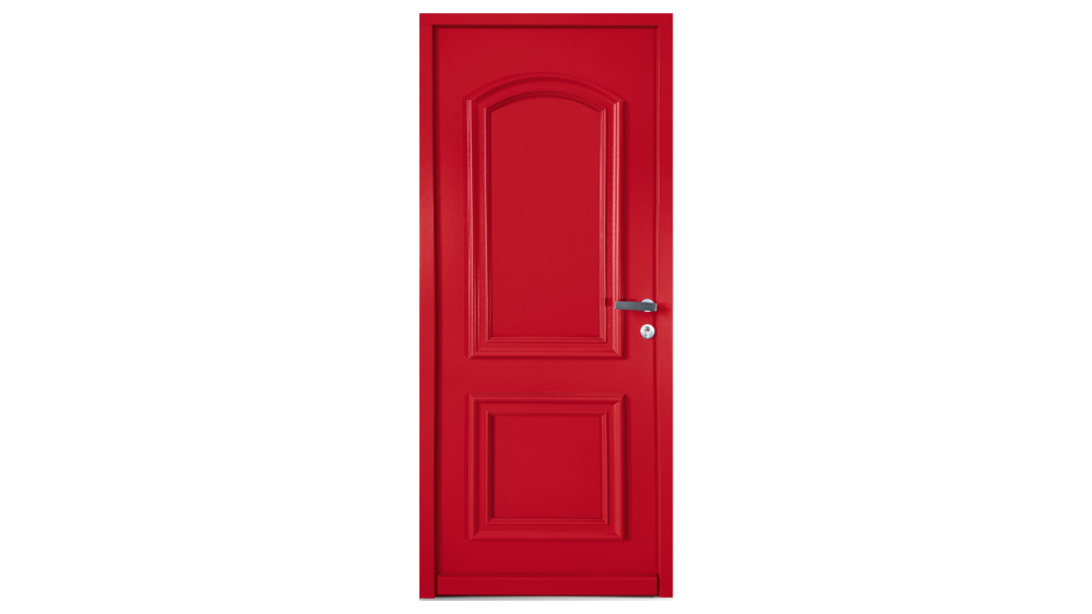 Porte d'entrée ouvrant monobloc bois modèle Castille